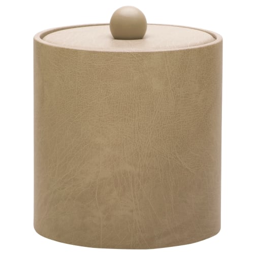Glamour Line 3 Quart Round Ice Bucket, Taupe